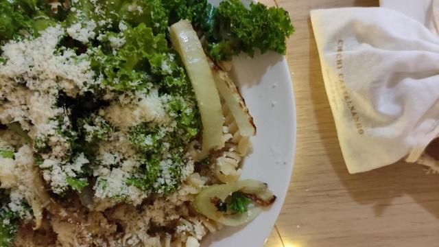 Fusili au chou kale et fenouil